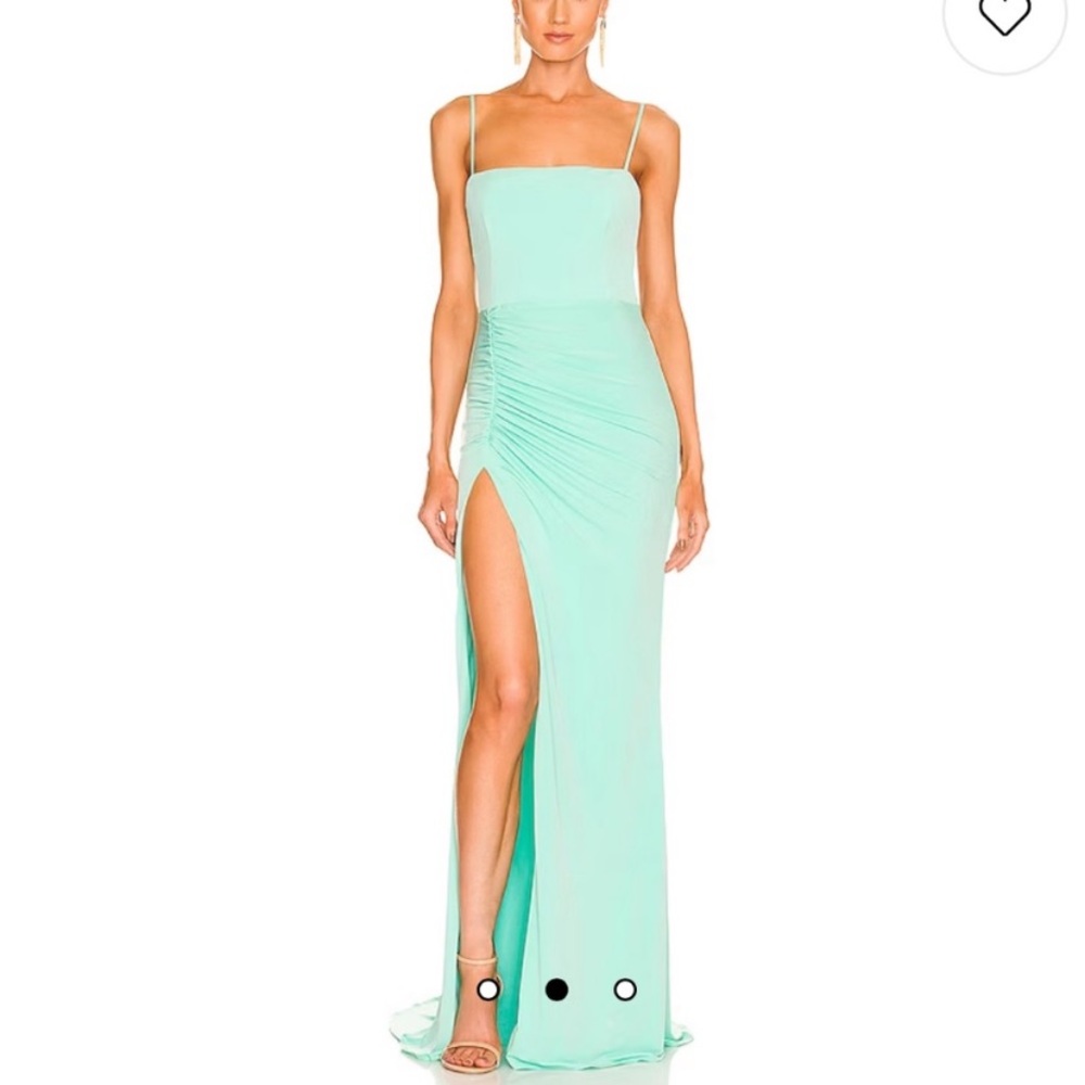 Katie May Los Angeles Great Kate Gown in Supercharged Mint(defects)